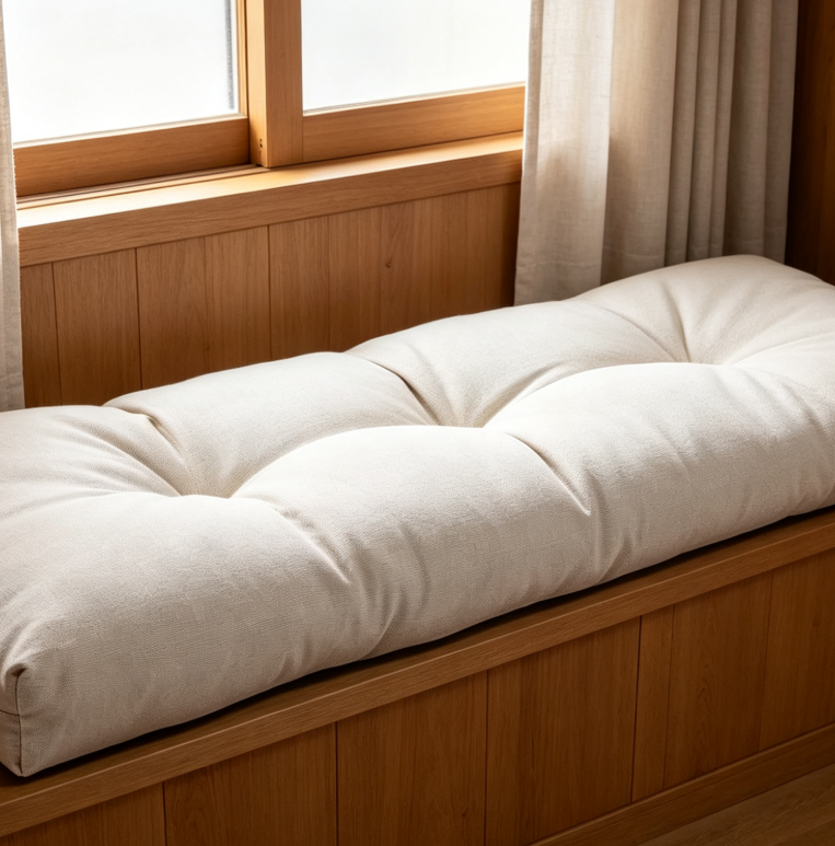 Non Slip Tufted Memory Foam Bench Cushion