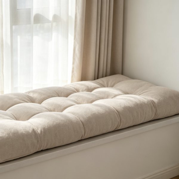 Tufted High Density Foam Window Seat Cushion