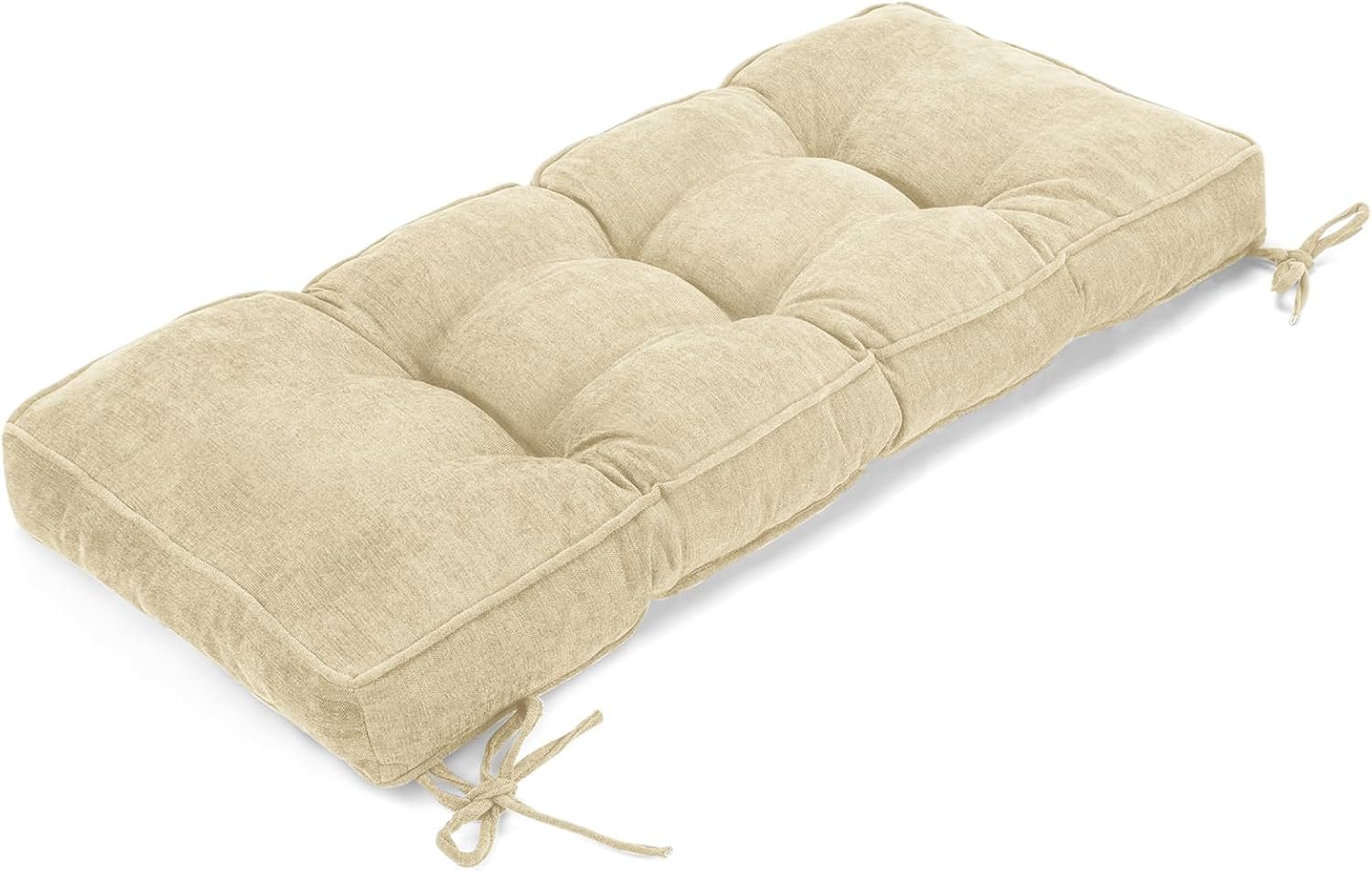 Plush Farmhouse Bay Window Seat Cushion