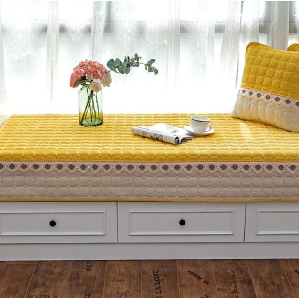 Faux Fur Soft Window Bench Seat Cushion