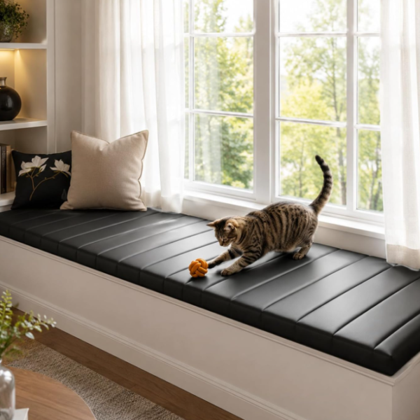 Waterproof Faux Leather Bench Seat Cushion