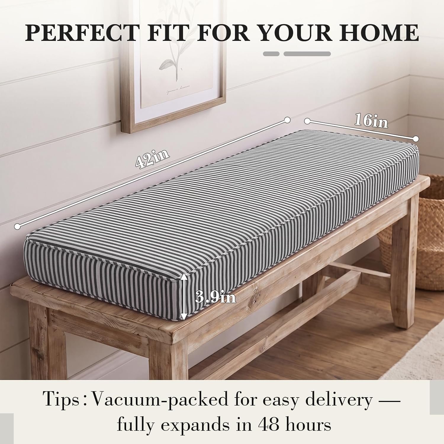 Adjustable Waterproof Window Seat Cushion Mat
